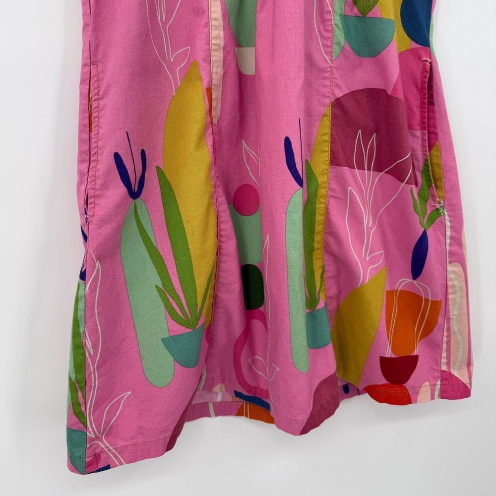 Uncle Frank by Ivy Jane 100% Cotton Modern Mexicana Dress in Pink Multi | XS - Picture 5 of 8